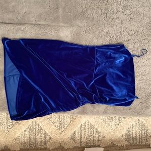 Dark blue velvet Dress